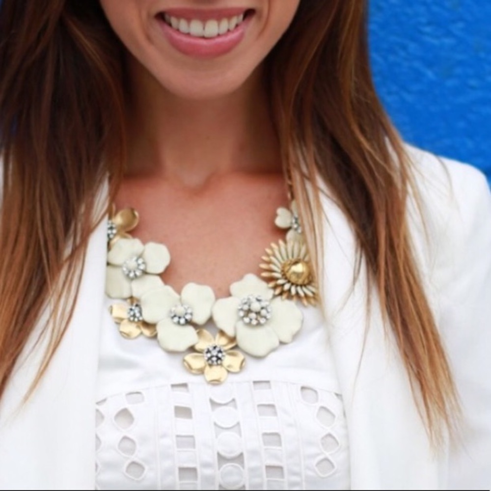 Stella & Dot | Exquisite UltraRare Hand-painted Bloom Statement Necklace - Picture 4 of 13